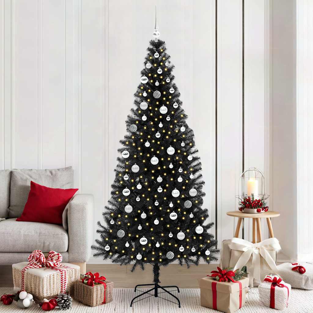 Julgran Svart 210 cm PVC