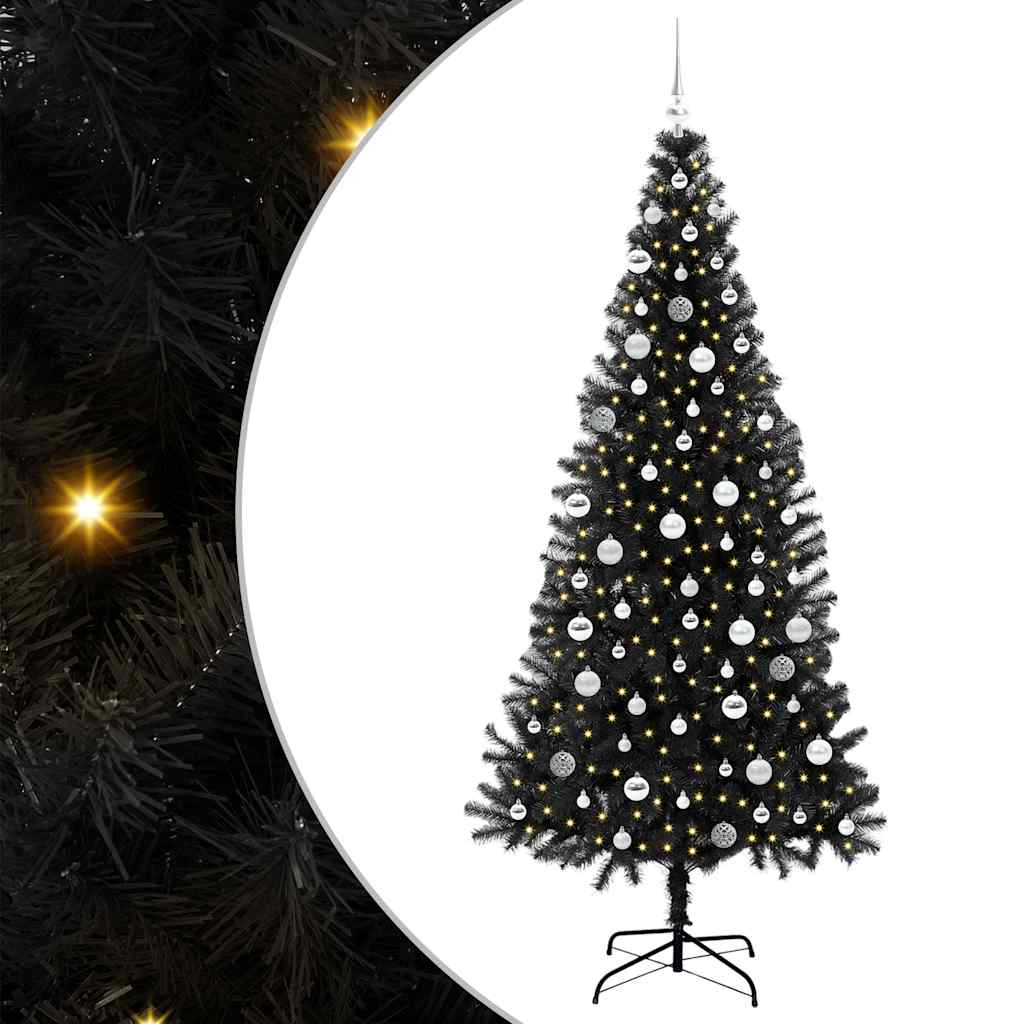 Julgran Svart 210 cm PVC
