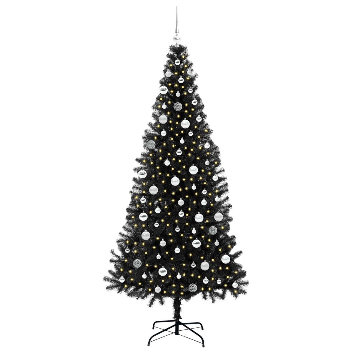 Julgran Svart 210 cm PVC