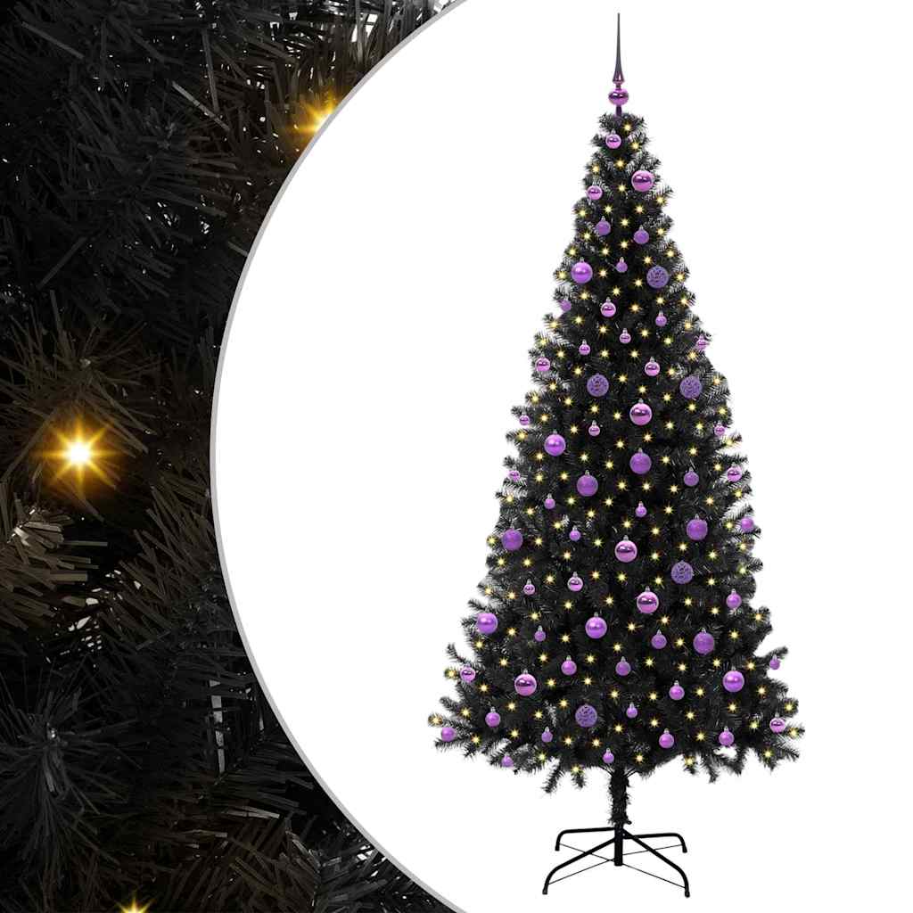 Julgran Svart 210 cm PVC
