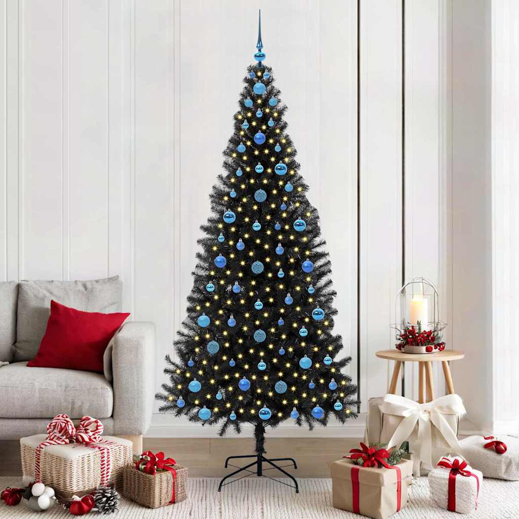 Julgran Svart 210 cm PVC