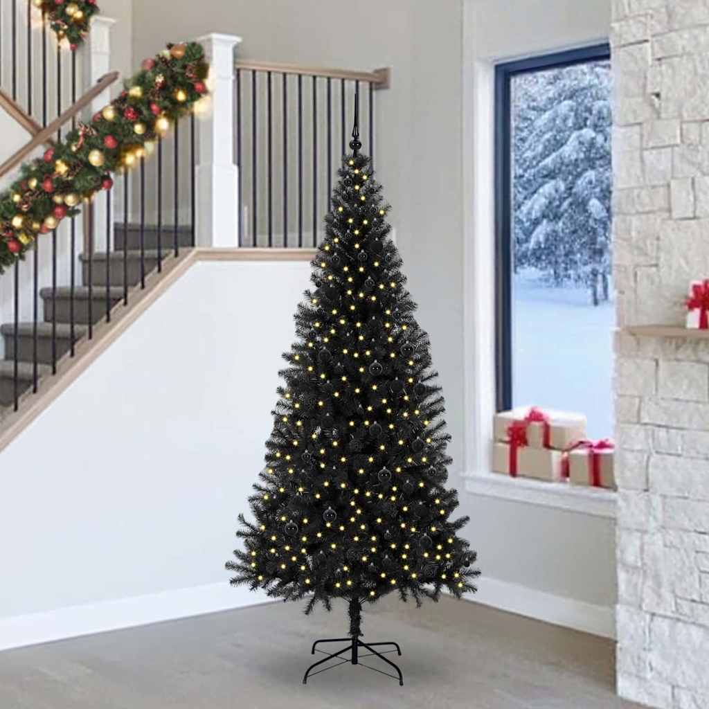 Julgran Svart 240 cm PVC