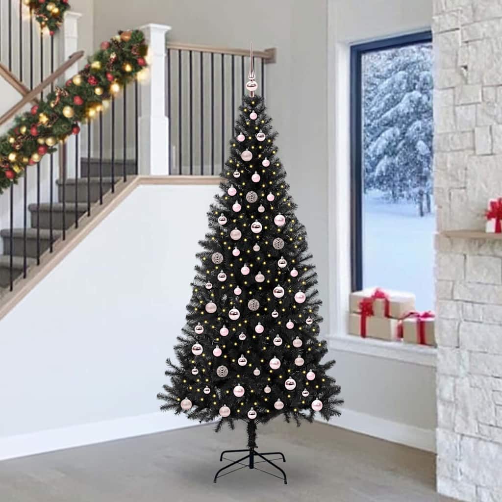 Julgran Svart 240 cm PVC