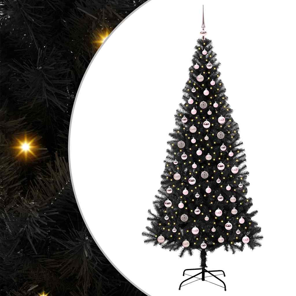 Julgran Svart 240 cm PVC