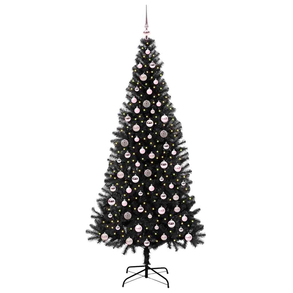 Julgran Svart 240 cm PVC
