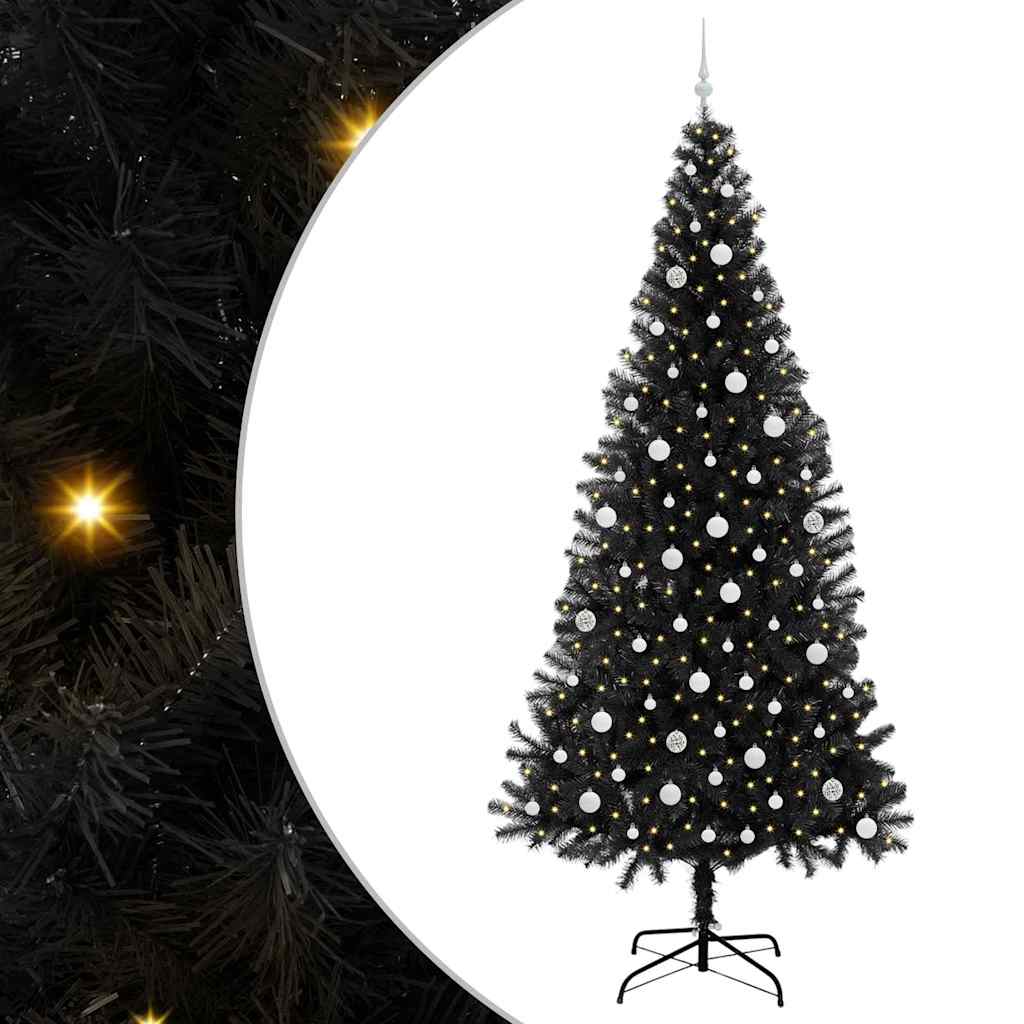 Julgran Svart 240 cm PVC