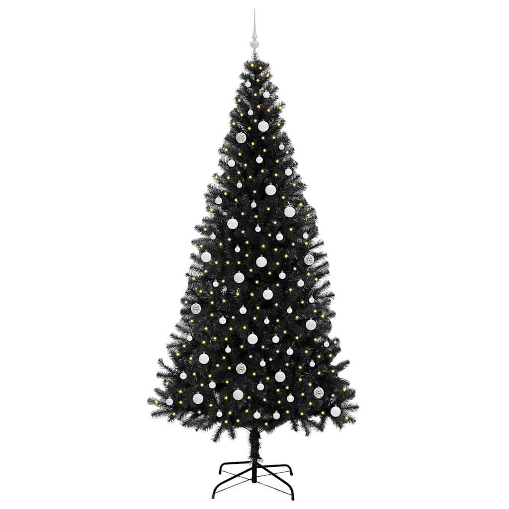 Julgran Svart 240 cm PVC