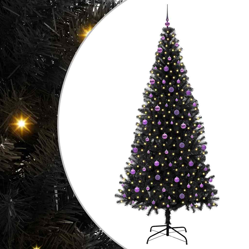 Julgran Svart 240 cm PVC