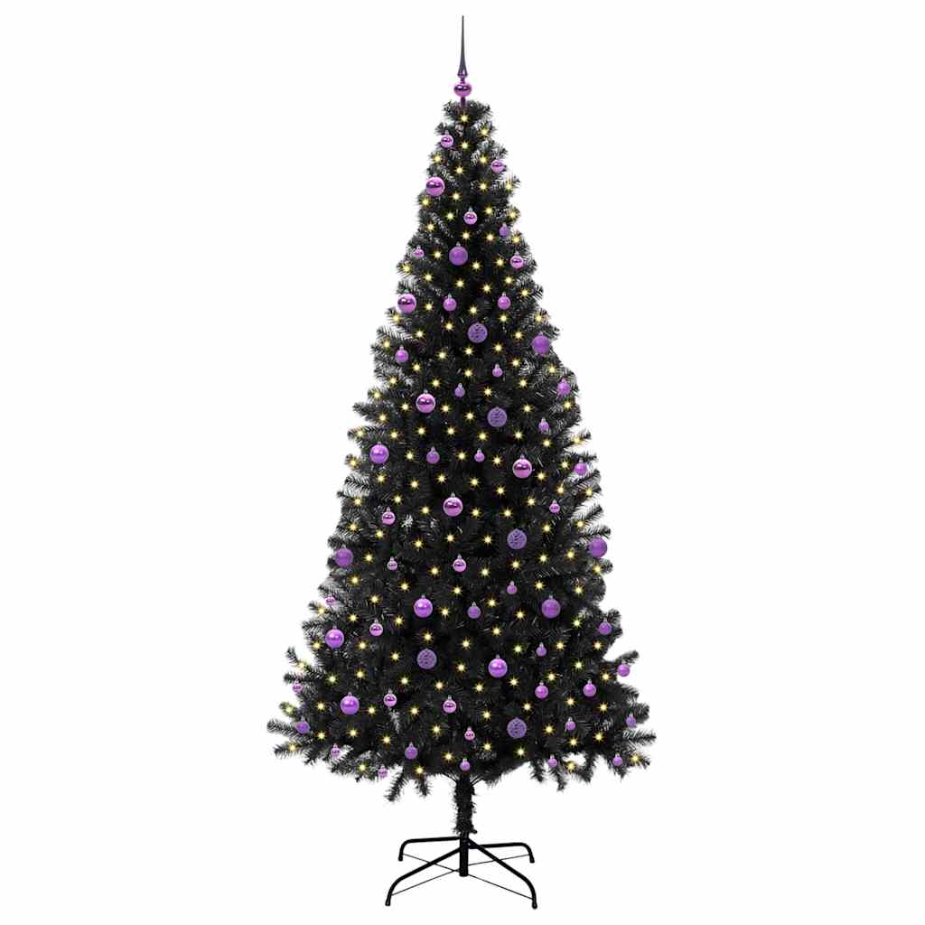 Julgran Svart 240 cm PVC
