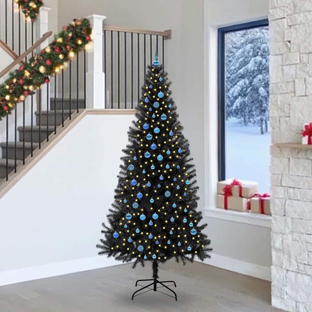 Julgran Svart 240 cm PVC