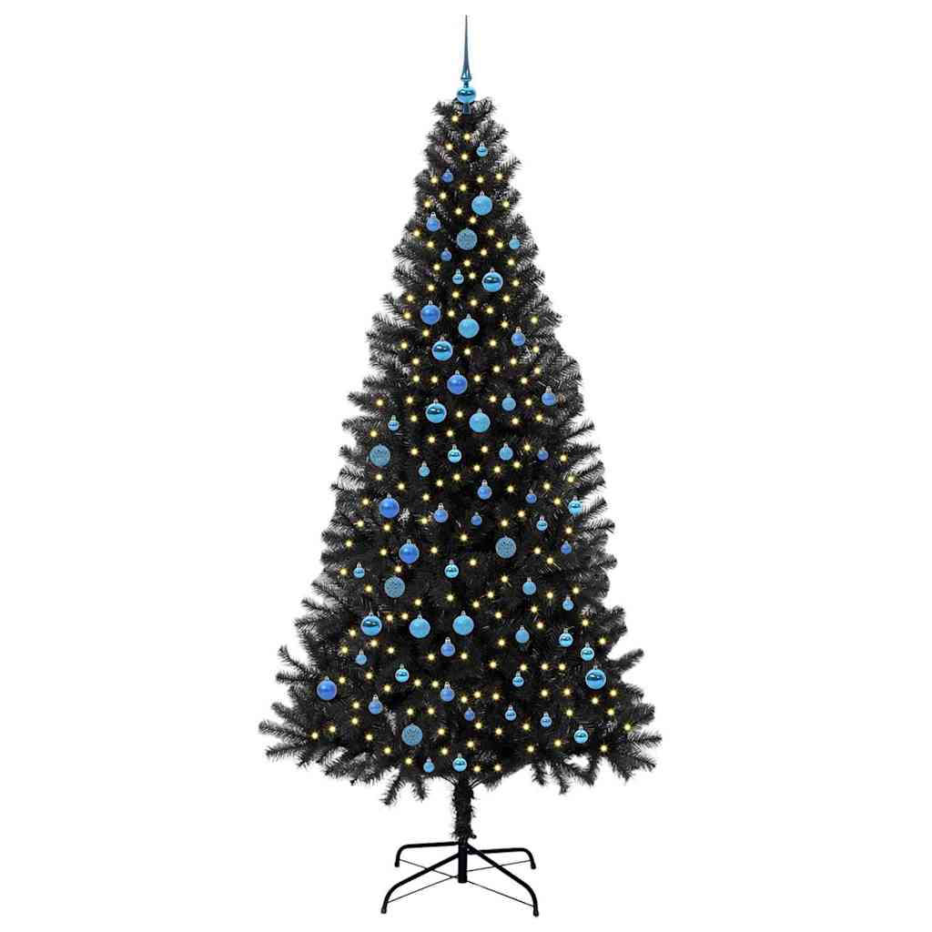 Julgran Svart 240 cm PVC