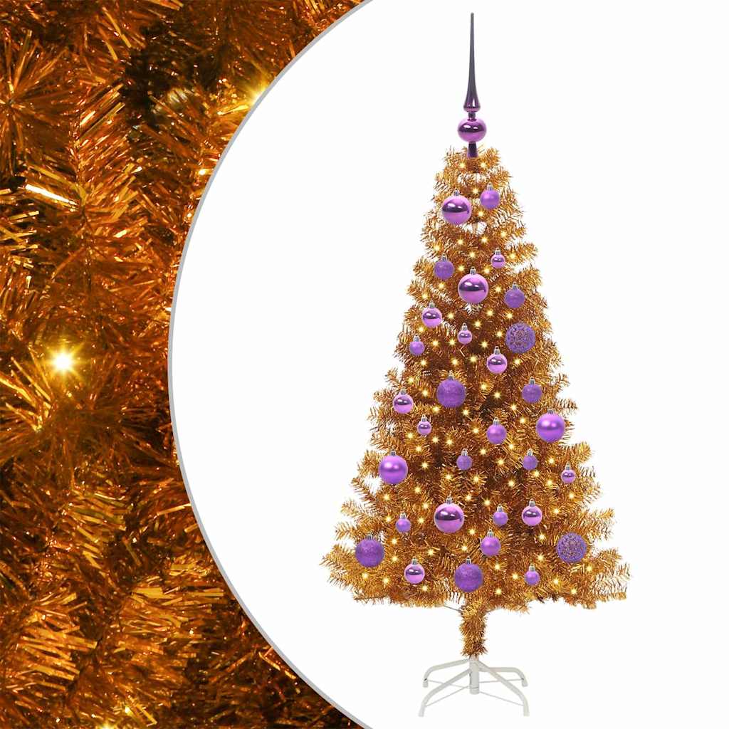 Julgran Guld 120 cm PET