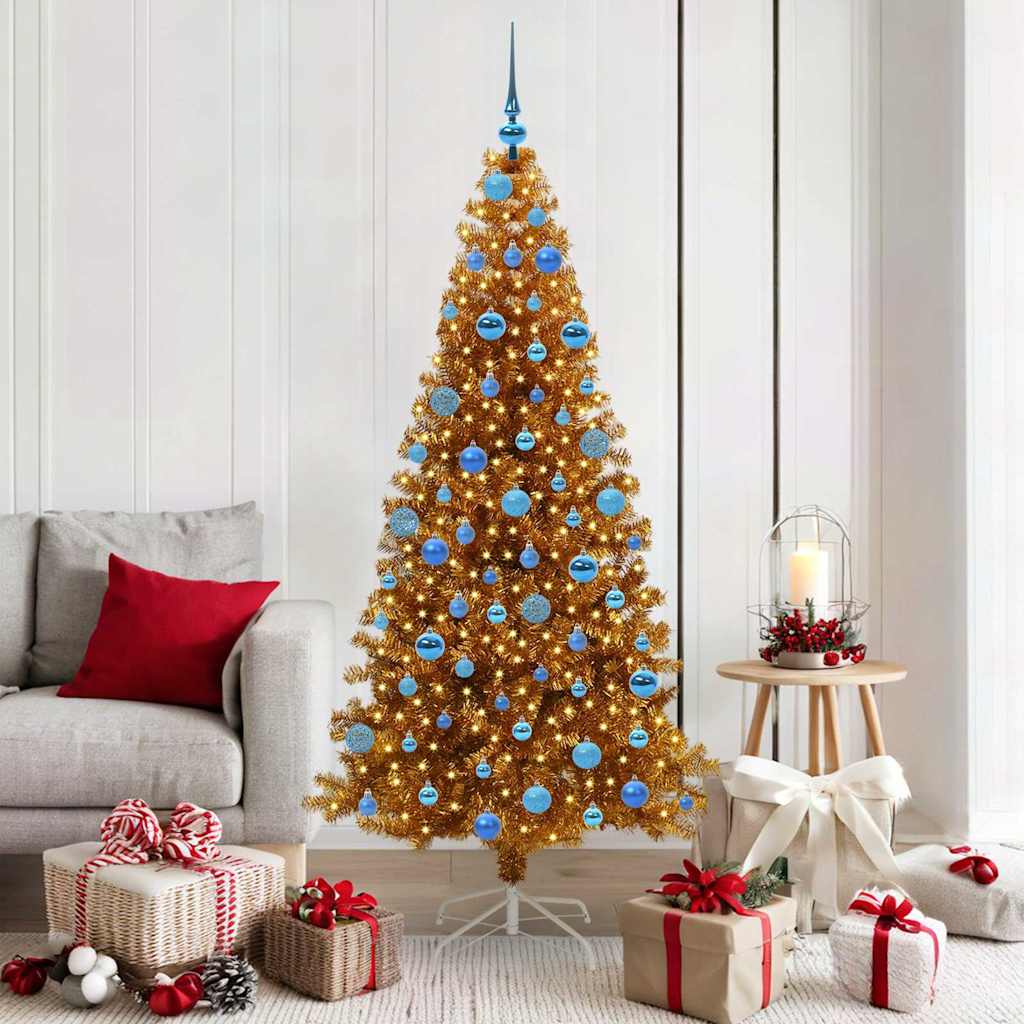 Julgran Guld 180 cm PET