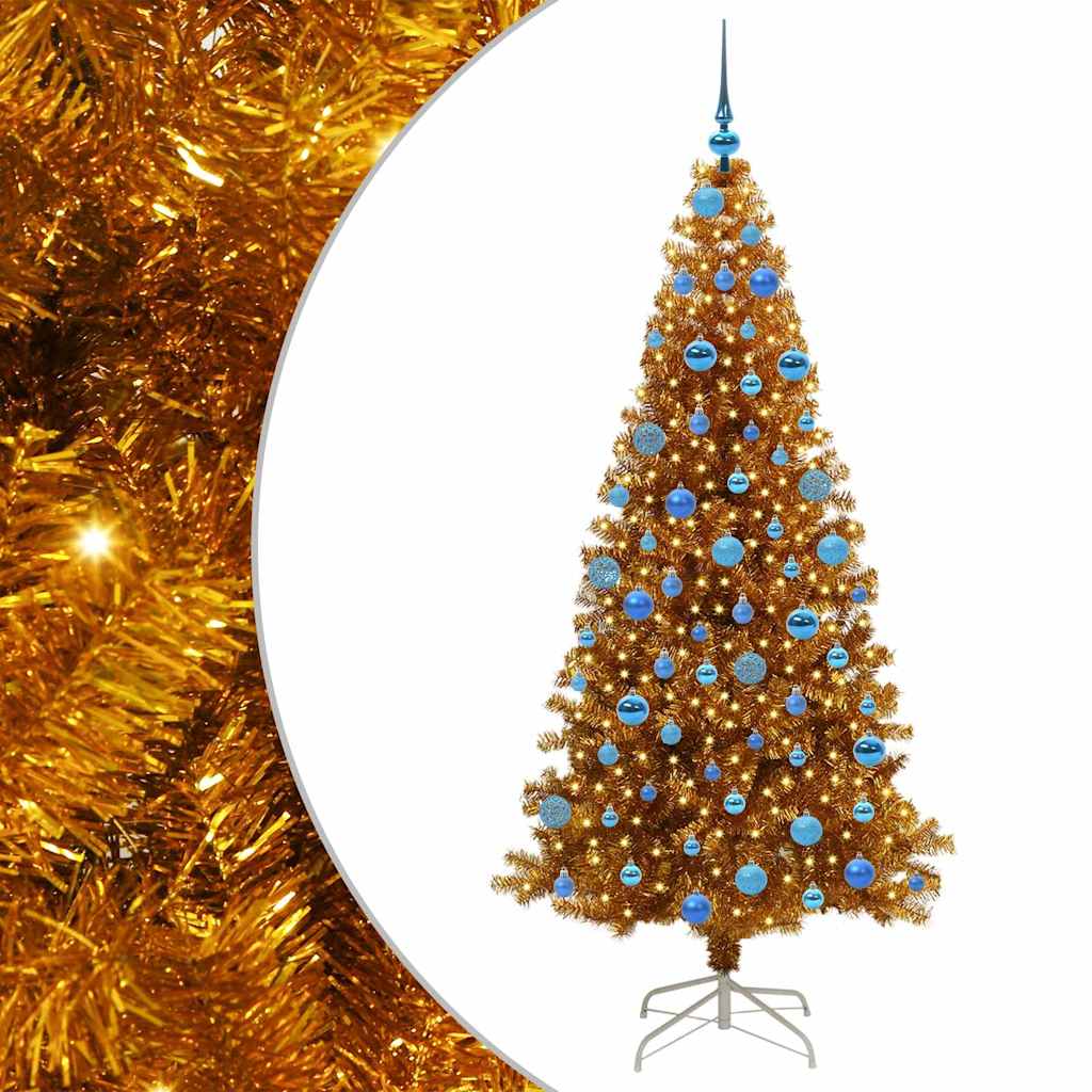 Julgran Guld 180 cm PET