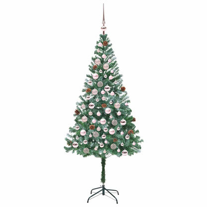 Konstgjord julgran Grön 180 cm PVC och Stål