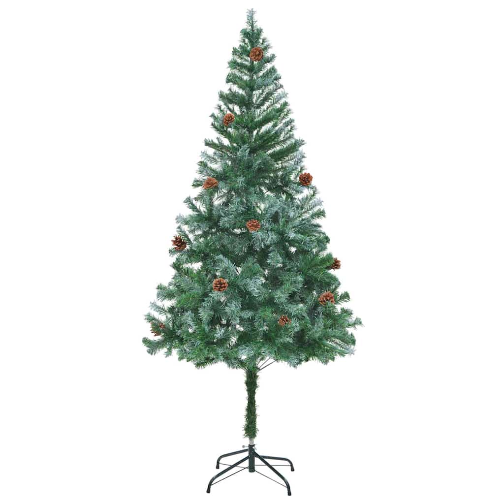 Konstgjord julgran Grön 180 cm PVC och Stål