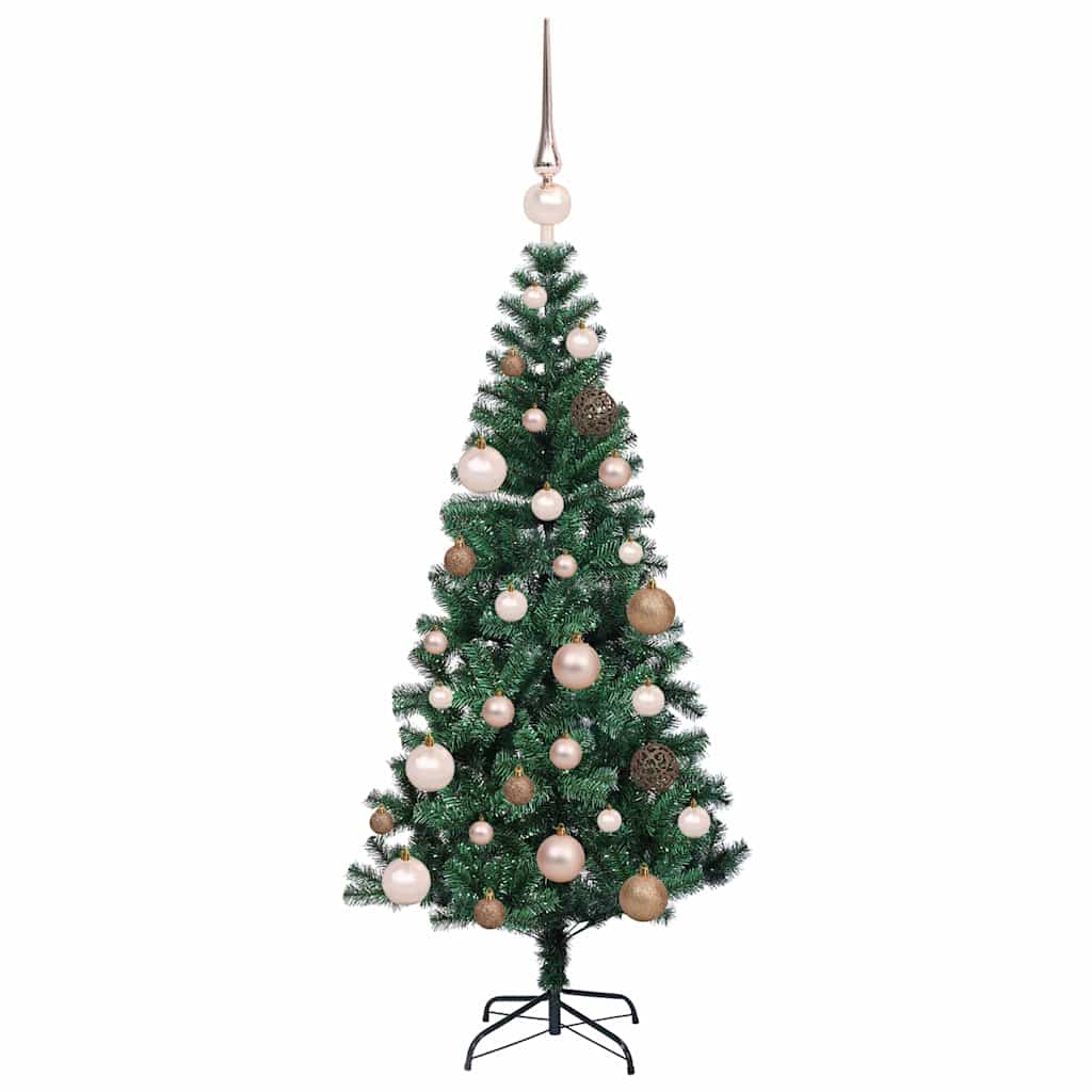 Konstgjord Förbelyst Julgran Grön 120 cm PVC och metall