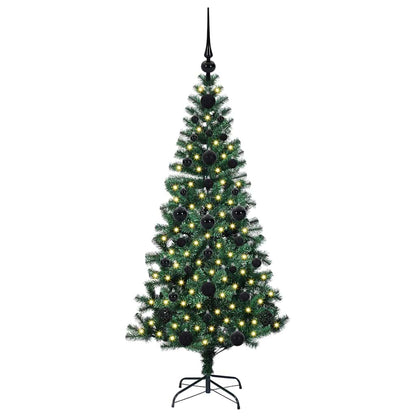 Konstgjord Förbelyst Julgran Grön 120 cm PVC och metall