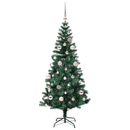 Konstgjord Förbelyst Julgran Grön 150 cm PVC och metall