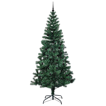 Konstgjord Förbelyst Julgran Grön 240 cm PVC och metall