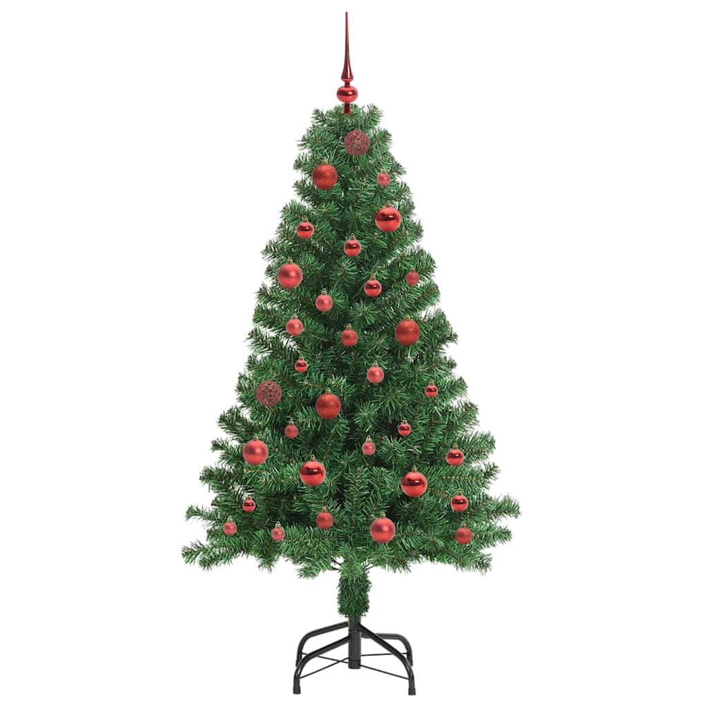 Konstgjord julgran Grön 150 cm PVC och Stål och Plast