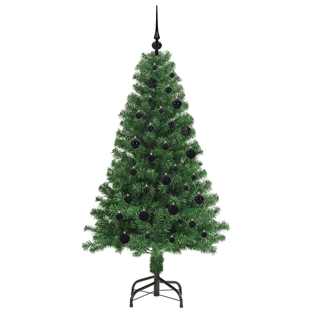 Konstgjord julgran Grön 150 cm PVC och Stål och Plast