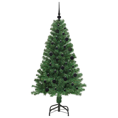 Konstgjord julgran Grön 150 cm PVC och Stål och Plast