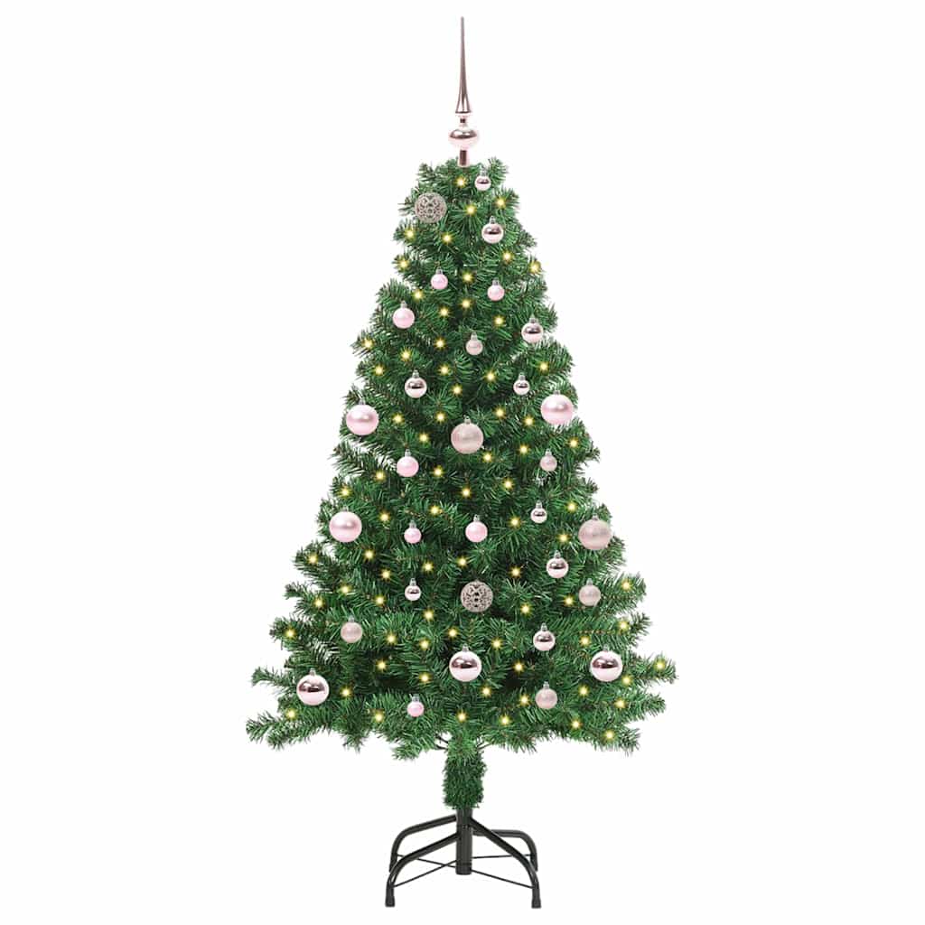 Konstgjord julgran Grön 150 cm PVC och Stål och Plast