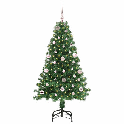 Konstgjord julgran Grön 150 cm PVC och Stål och Plast