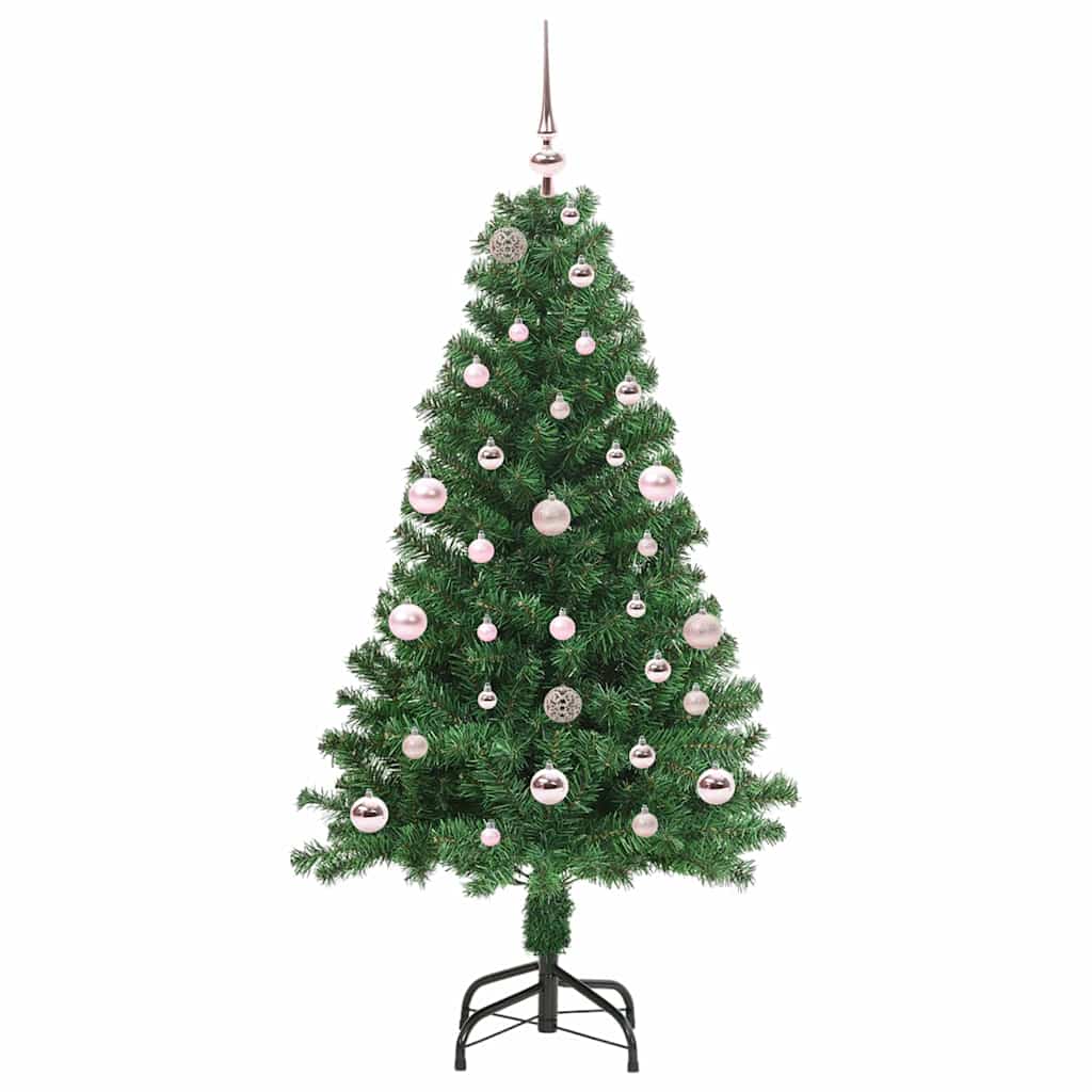 Konstgjord julgran Grön 150 cm PVC och Stål och Plast