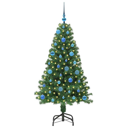 Konstgjord julgran Grön 150 cm PVC och Stål och Plast