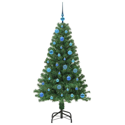 Konstgjord julgran Grön 150 cm PVC och Stål och Plast