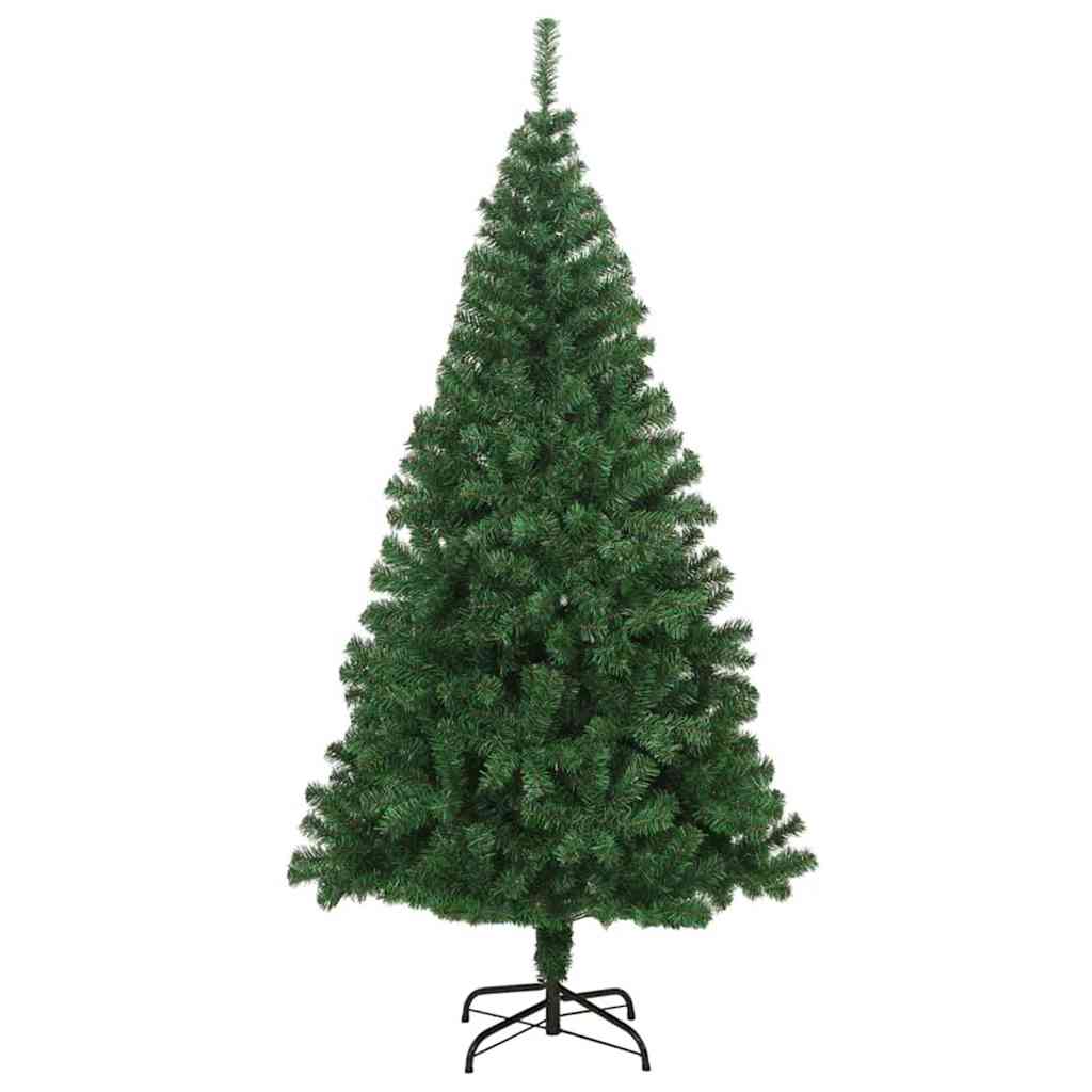 Konstgjord julgran Grön 180 cm PVC och Stål och Plast