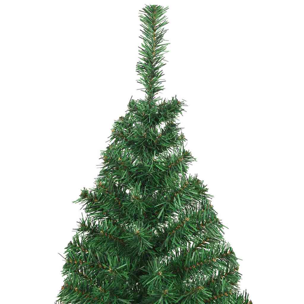 Konstgjord julgran Grön 210 cm PVC och Stål och Plast