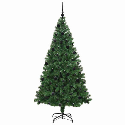 Konstgjord julgran Grön 210 cm PVC och Stål och Plast