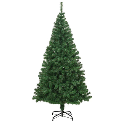 Konstgjord julgran Grön 210 cm PVC och Stål och Plast