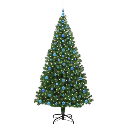 Konstgjord julgran Grön 210 cm PVC och Stål och Plast