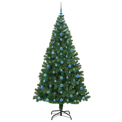 Konstgjord julgran Grön 210 cm PVC och Stål och Plast