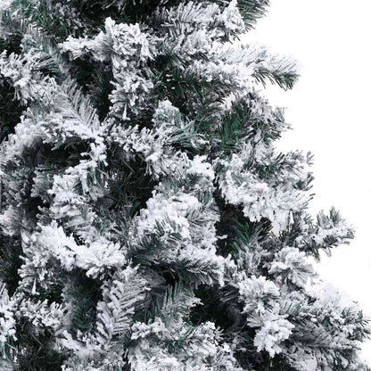 Konstgjord julgran Vit 180 cm PVC och Stål och Plast