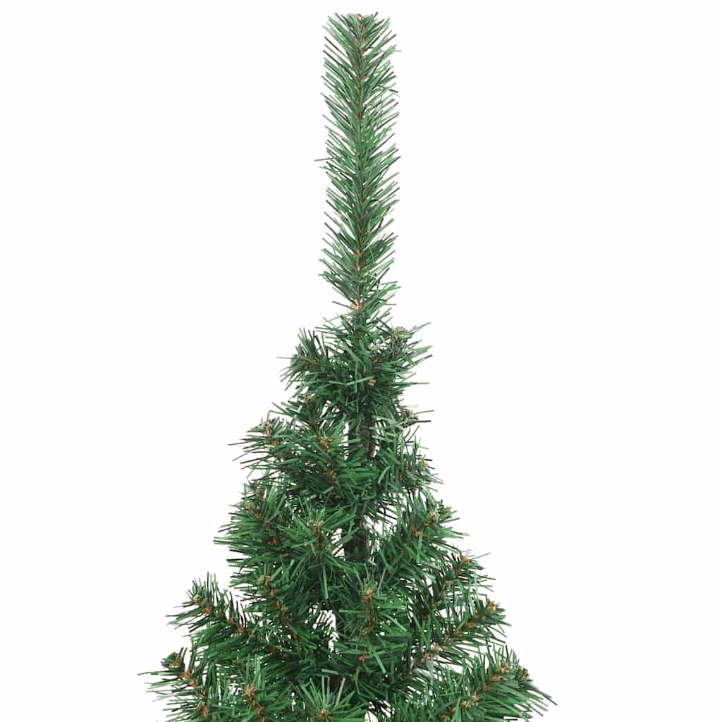 Konstgjord Förbelyst Julgran med 300 LED-lampor Grön 210 cm PVC