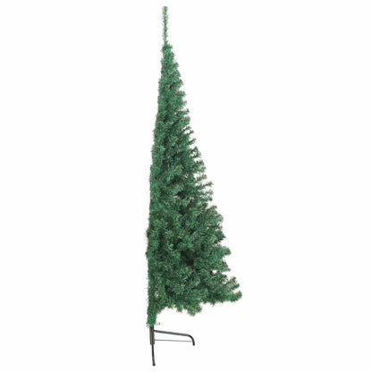 Konstgjord Förbelyst Julgran med 300 LED-lampor Grön 210 cm PVC