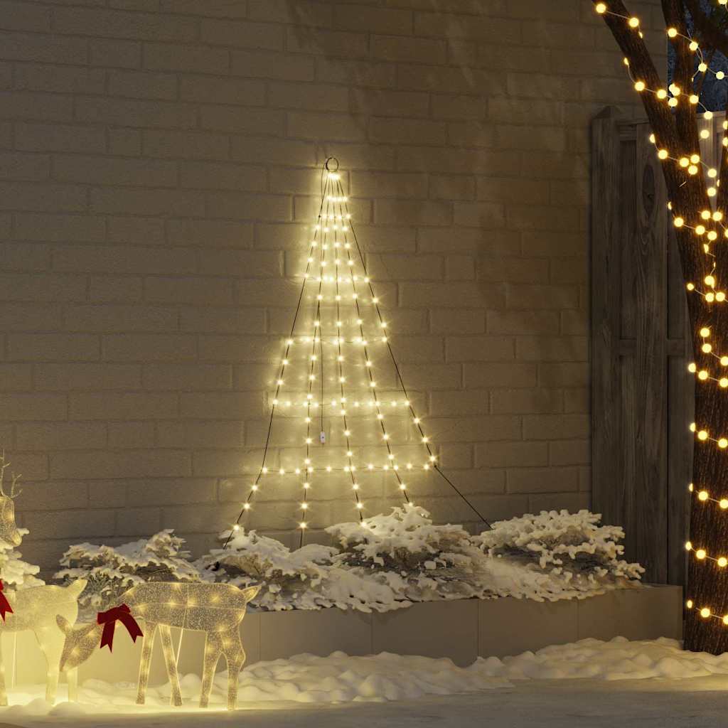 LED Julgran med markspikar Varmvit 182 cm Metall