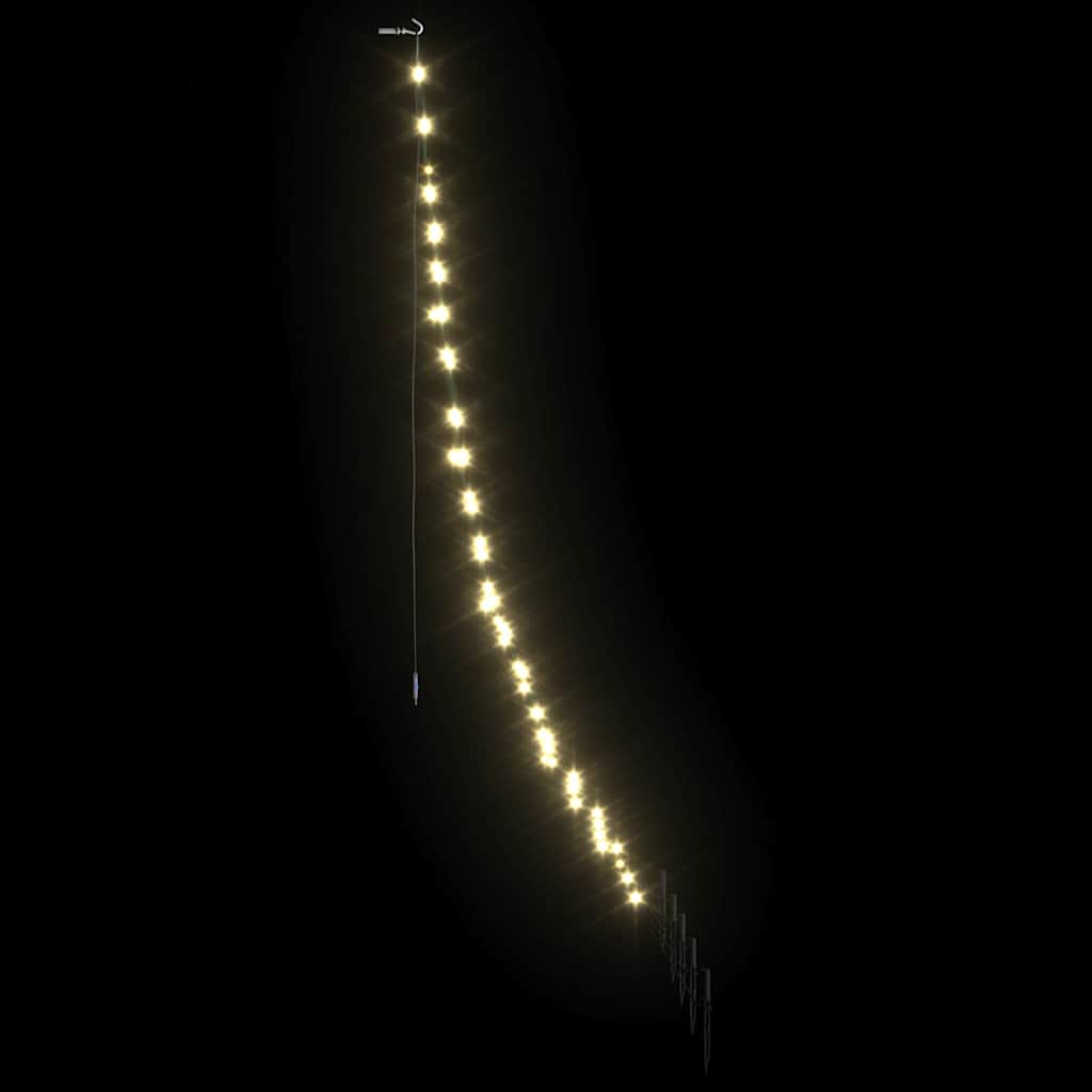 LED Julgran med markspikar Varmvit 182 cm Metall