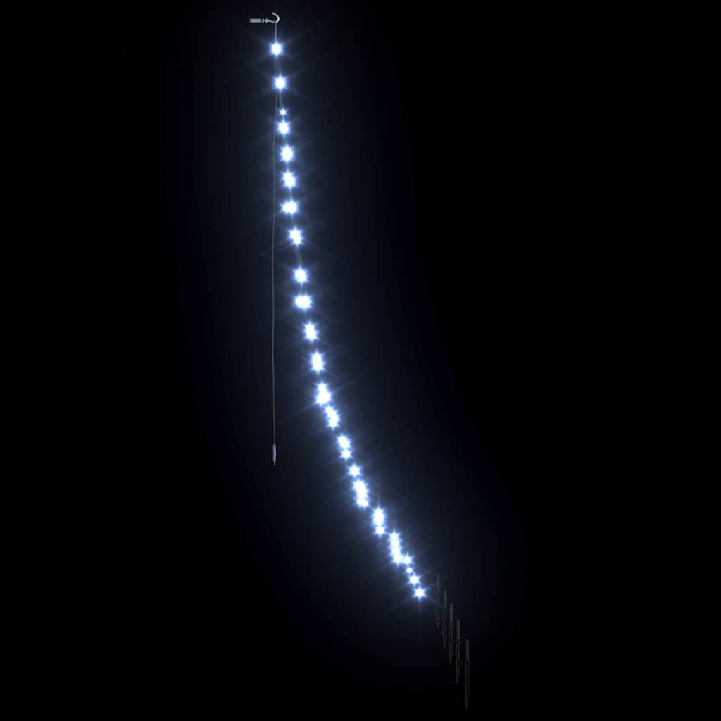 LED Julgran med markspikar Kallvit 182 cm Metall