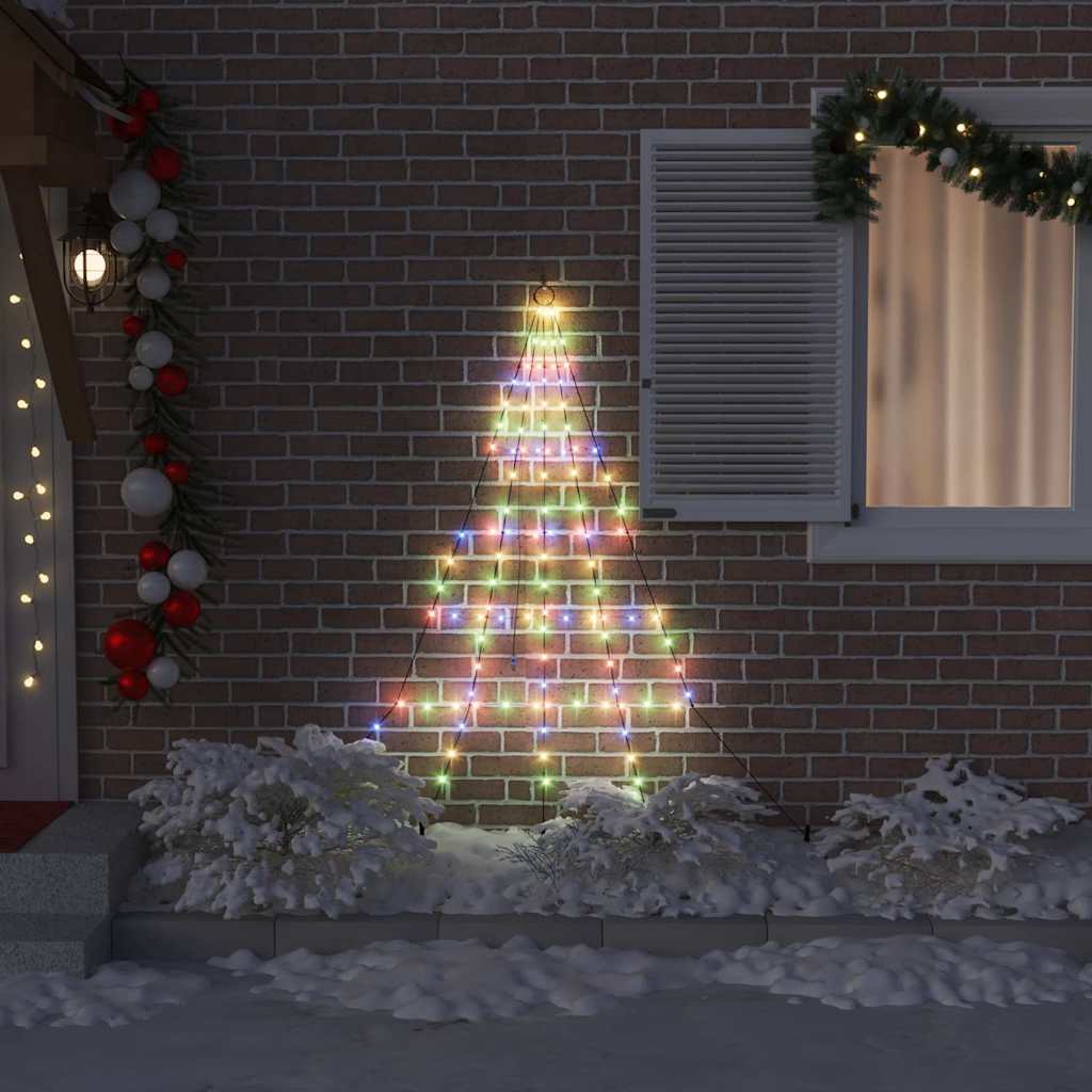 LED Julgran med markspikar Flerfärgsdesign 182 cm Metall