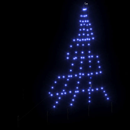 LED Julgran med markspikar Blå 182 cm Metall