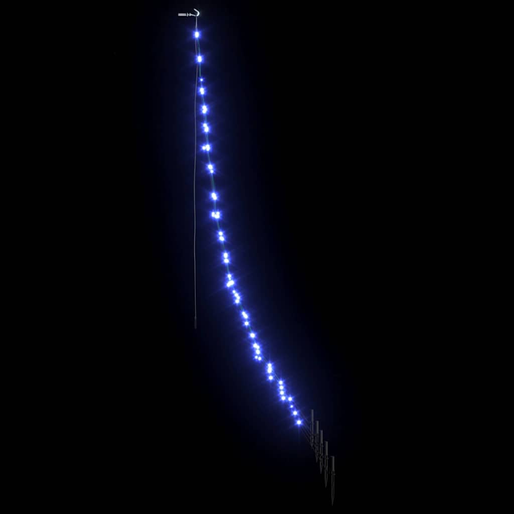 LED Julgran med markspikar Blå 182 cm Metall