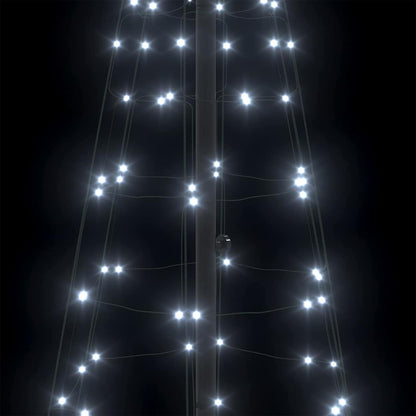 LED Julgran 250 cm 390 LED-lampor Kallvit Stål Kallvit