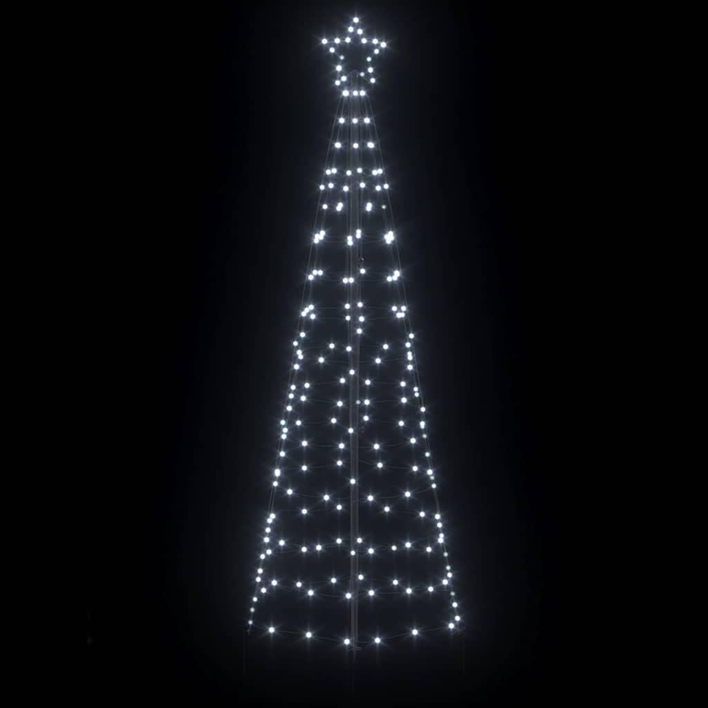 LED Julgran 250 cm 390 LED-lampor Kallvit Stål Kallvit