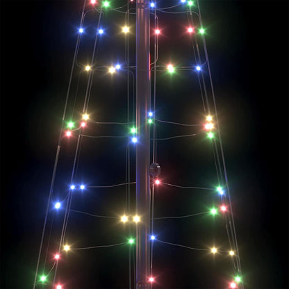 LED Julgran EKENAS 250 cm 390 LED-lampor Mångfärgad Stål